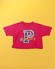 Vintage 1992 L'Universite de Paris Crop Top (Big P Paris)