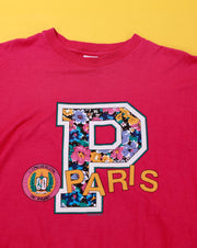 Vintage 1992 L'Universite de Paris Crop Top (Big P Paris)