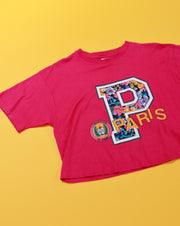 Vintage 1992 L'Universite de Paris Crop Top (Big P Paris)