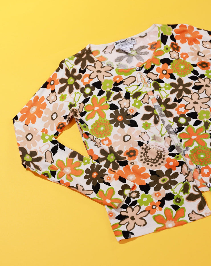 Vintage 70s Joseph A. Floral Button Up
