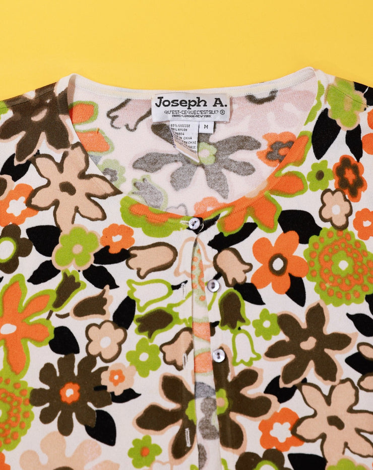 Vintage 70s Joseph A. Floral Button Up