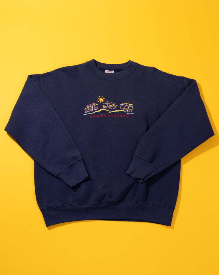 Vintage 90s San Francisco Embroidered Crewneck Sweater