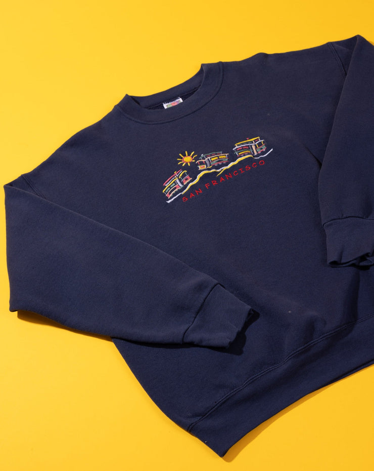 Vintage 90s San Francisco Embroidered Crewneck Sweater