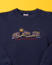 Vintage 90s San Francisco Embroidered Crewneck Sweater