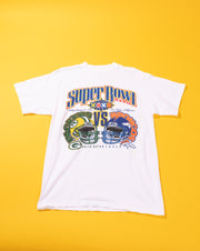 Vintage 1998 Broncos vs Packers Super Bowl XXXII T-shirt