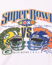 Vintage 1998 Broncos vs Packers Super Bowl XXXII T-shirt