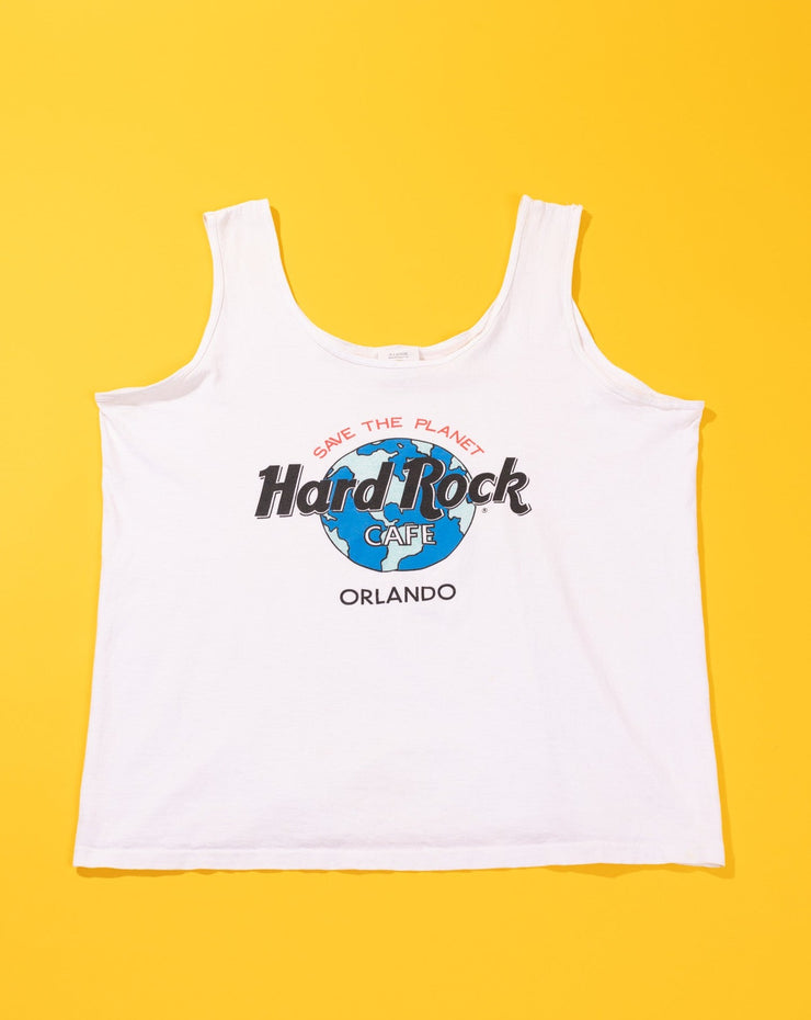 Vintage 90s Hard Rock Cafe Save The Planet Orlando Tank Top
