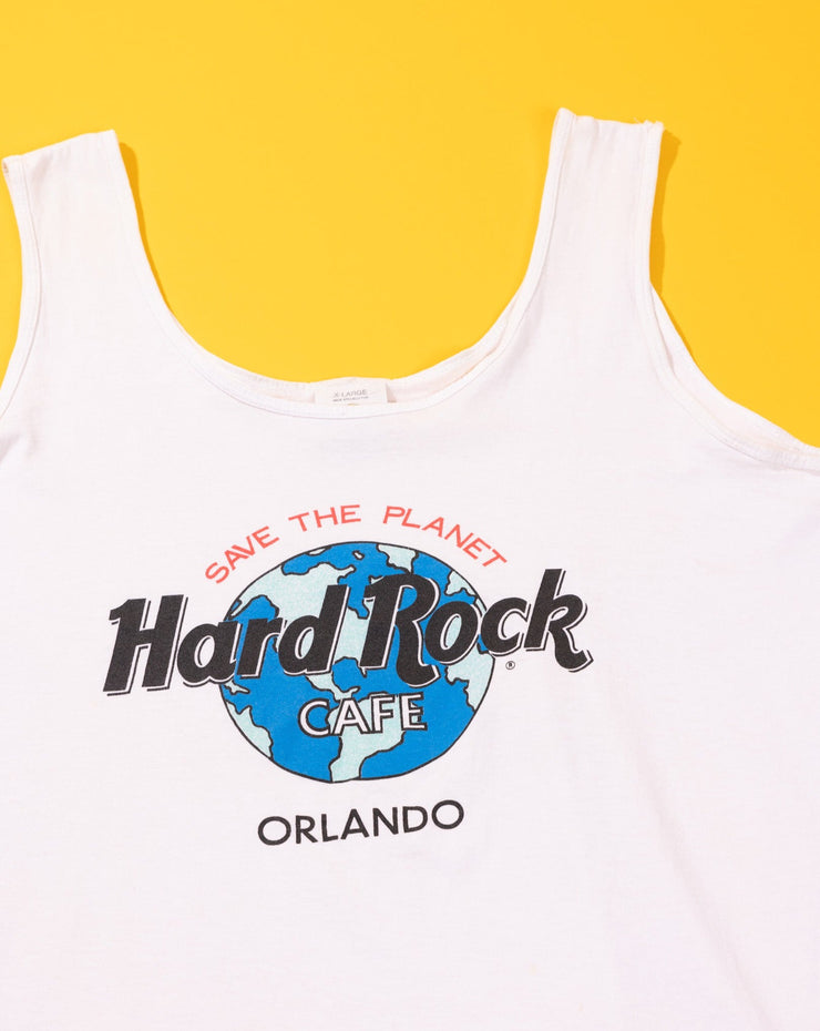 Vintage 90s Hard Rock Cafe Save The Planet Orlando Tank Top