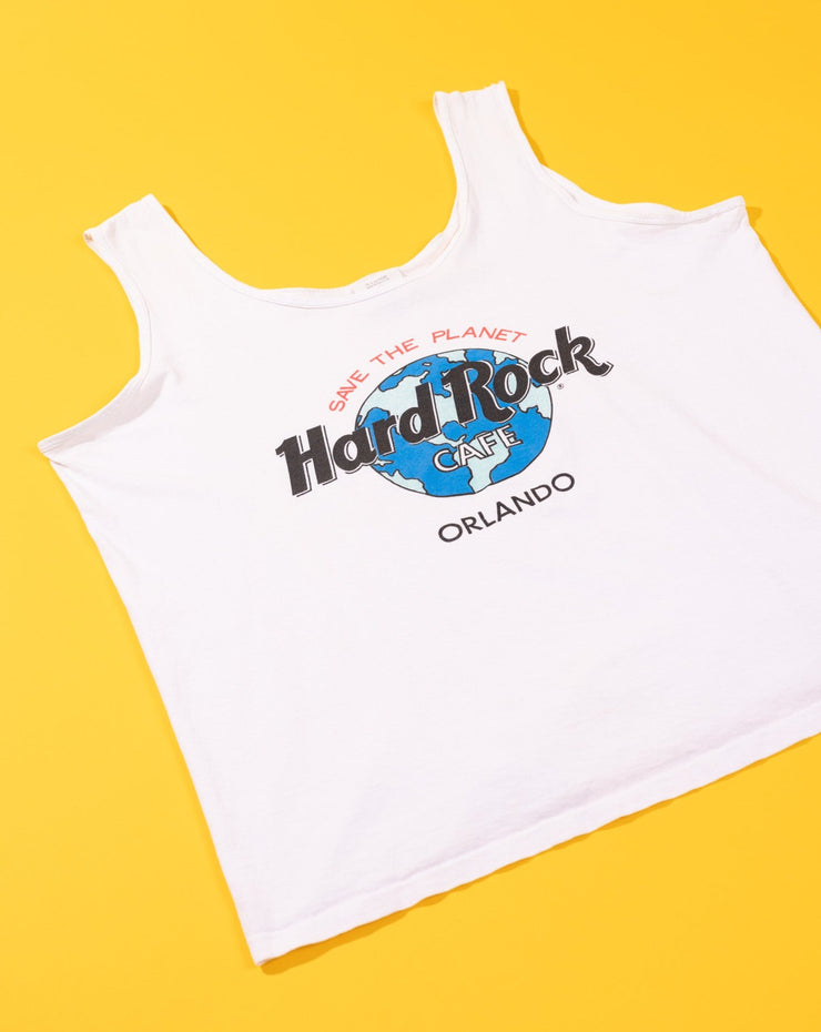 Vintage 90s Hard Rock Cafe Save The Planet Orlando Tank Top