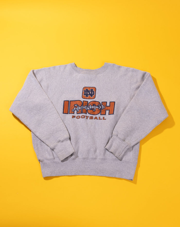 Vintage 90s Notre Dame Irish Football Crewneck Sweater