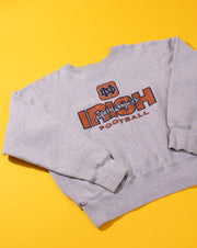 Vintage 90s Notre Dame Irish Football Crewneck Sweater