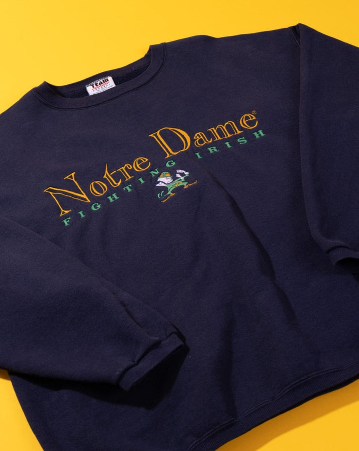 Vintage 90s Notre Dame Fighting Irish Crewneck Sweater