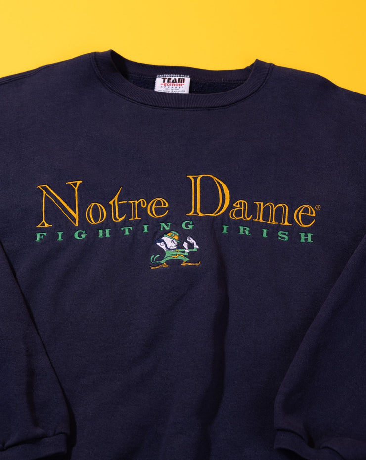 Vintage 90s Notre Dame Fighting Irish Crewneck Sweater