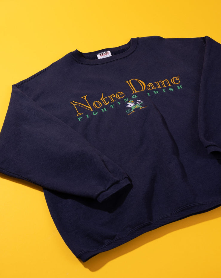 Vintage 90s Notre Dame Fighting Irish Crewneck Sweater