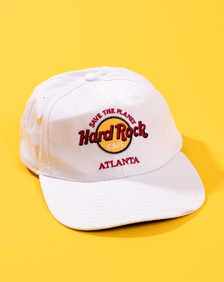 Vintage 90s Save The Planet Hard Rock Cafe Atlanta Snapback Hat