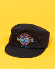 Vintage 90s Save The Planet Hard Rock Cafe Chicago Strapback Hat