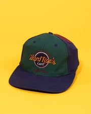 Vintage 90s Save The Planet Hard Rock Cafe Boston Snapback Hat