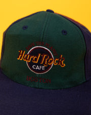 Vintage 90s Save The Planet Hard Rock Cafe Boston Snapback Hat