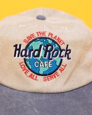 Vintage 90s Save The Planet Hard Rock Cafe San Francisco Snapback Hat