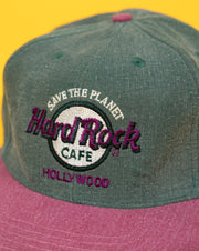 Vintage 90s Hard Rock Cafe Hollywood Snapback Hat
