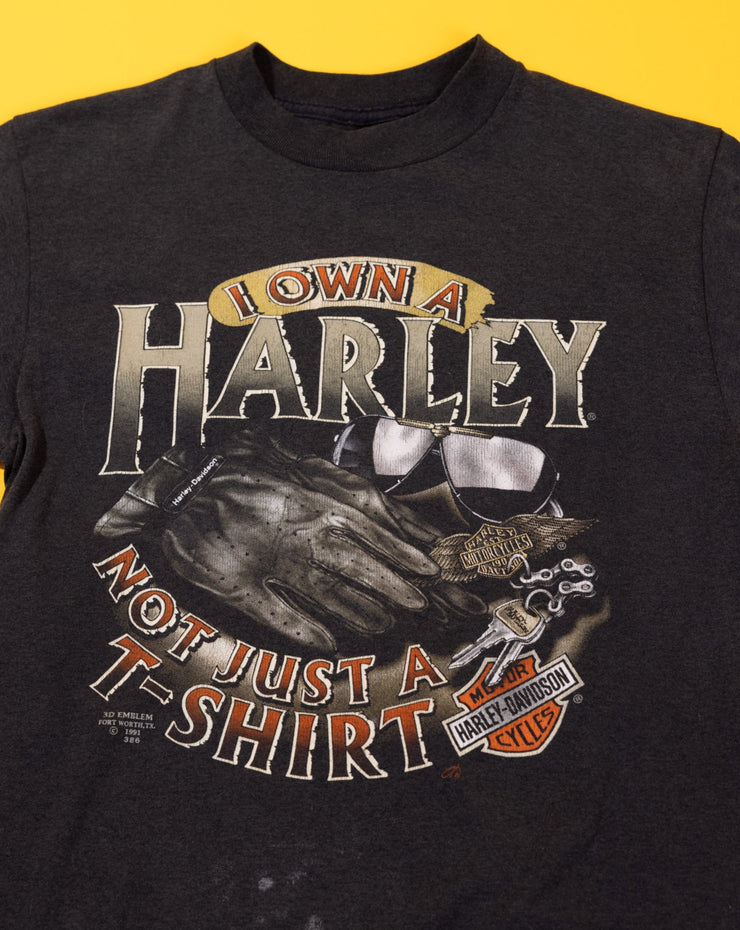 Vintage 1991 Harley Davidson "I Own A Harley" Kansas City T-shirt