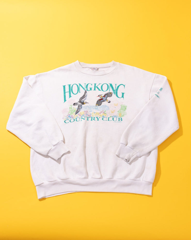 Vintage 90s Hong Kong Country Club Crewneck Sweater