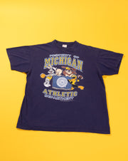 Vintage 1992 Looney Tunes Michigan Athletic Department T-shirt