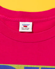 Vintage 1990 Levis 'Sit on it' T-shirt (Pink)