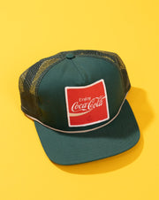 Vintage 90s Enjoy Coca Cola Trucker Hat (green)