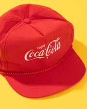 Vintage 90s Enjoy Coca Cola Snapback Hat (red)