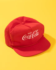 Vintage 90s Enjoy Coca Cola Snapback Hat (red)