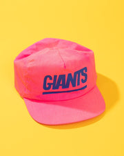 Vintage 80s Neon Pink Giants Snapback Hat