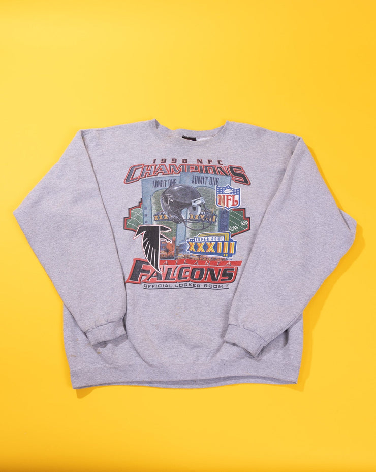 Vintage 1998 Atlanta Falcons NFC Champions Crewneck Sweater