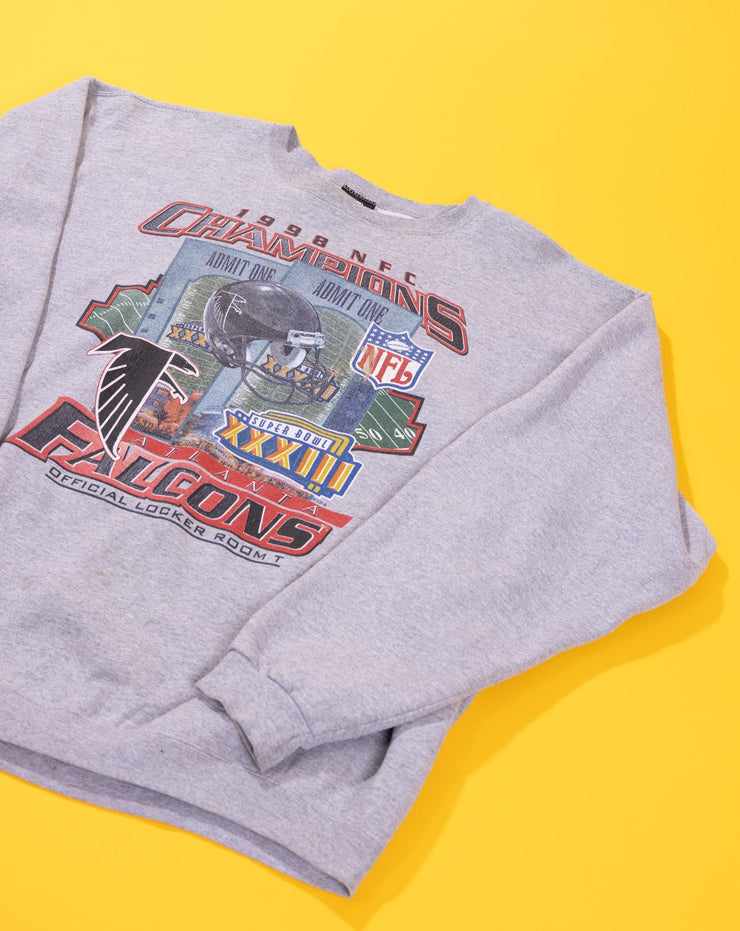 Vintage 1998 Atlanta Falcons NFC Champions Crewneck Sweater