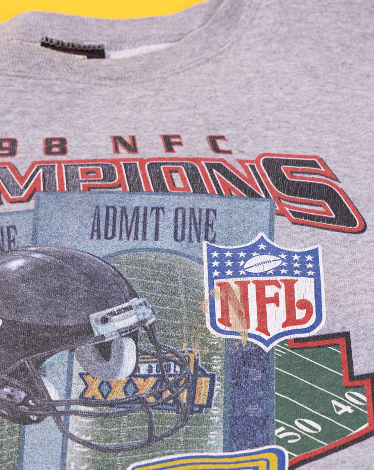 Vintage 1998 Atlanta Falcons NFC Champions Crewneck Sweater