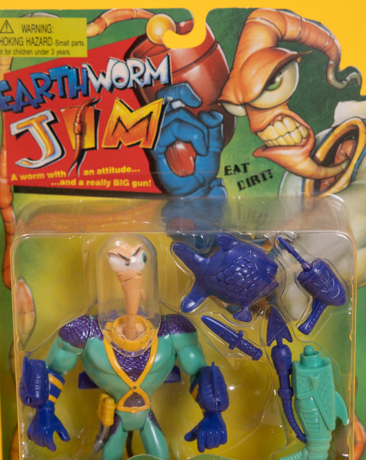Vintage 1994 Earthworm Jim Deep Sea Mission Suit Figure