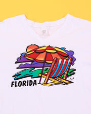 Vintage 1996 Florida V Neck T-shirt