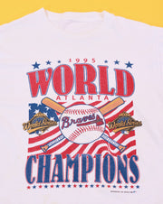 Vintage 1995 Atlanta Braves World Series Champions T-shirt (white)