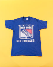 Vintage 90s New York Rangers Get Focused T-shirt