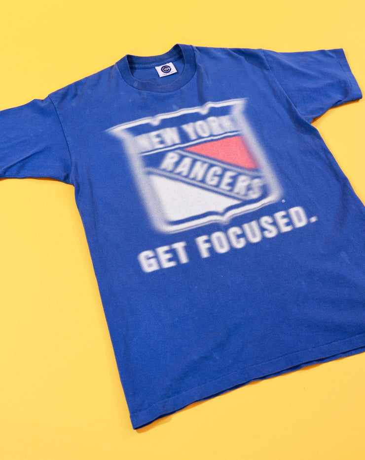 Vintage 90s New York Rangers Get Focused T-shirt