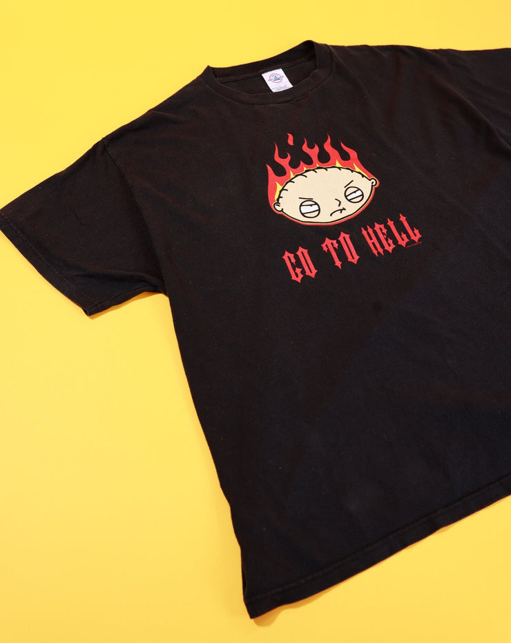 Rare Vintage Y2K 2003 Stewie Family Guy Go To Hell T-shirt