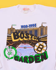 Rare Vintage 1995 Boston Garden Celtics Bruins Crewneck Sweater