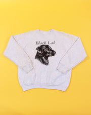 Vintage 90s Black Lab Crewneck Sweater