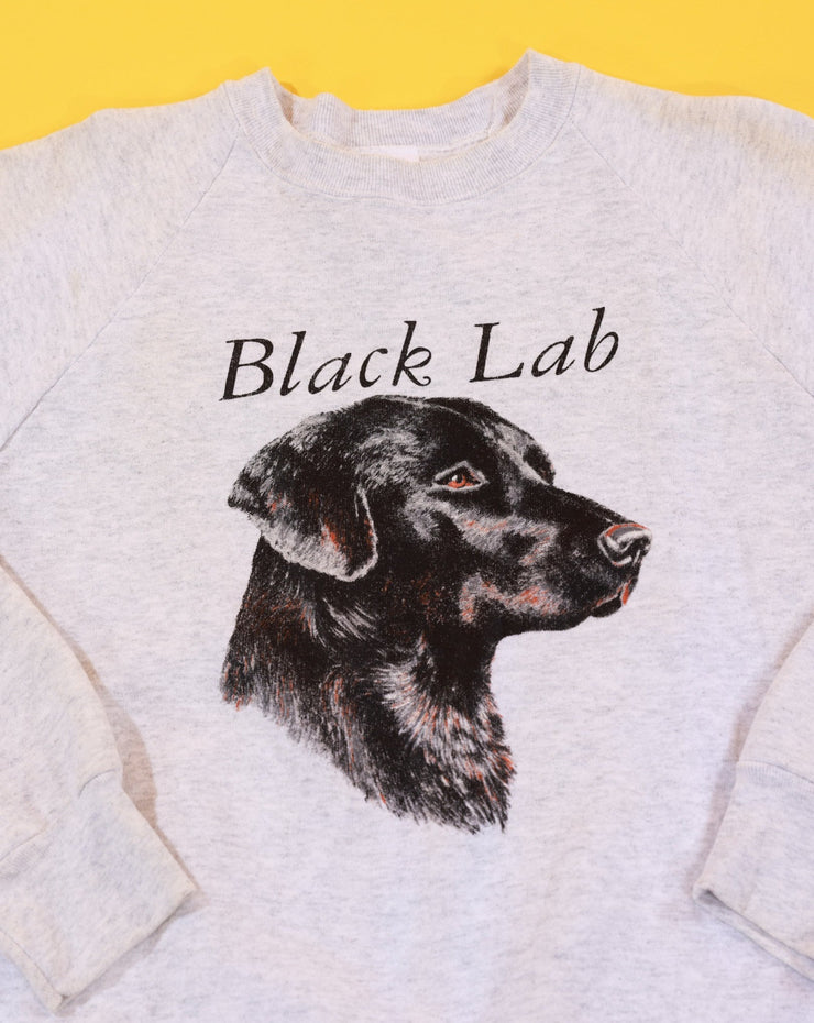 Vintage 90s Black Lab Crewneck Sweater