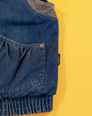 Vintage 80s Izzi two Tone Denim Vest