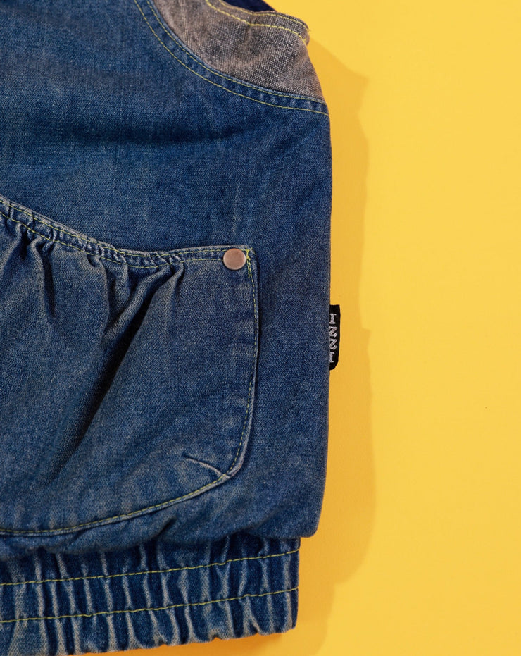 Vintage 80s Izzi two Tone Denim Vest