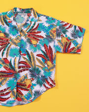 Vintage 80s Caribou Tropical Button Up