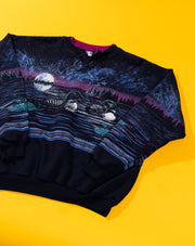 Vintage 90s Art Unlimited Ducks All Over Print Scene Crewneck Sweater