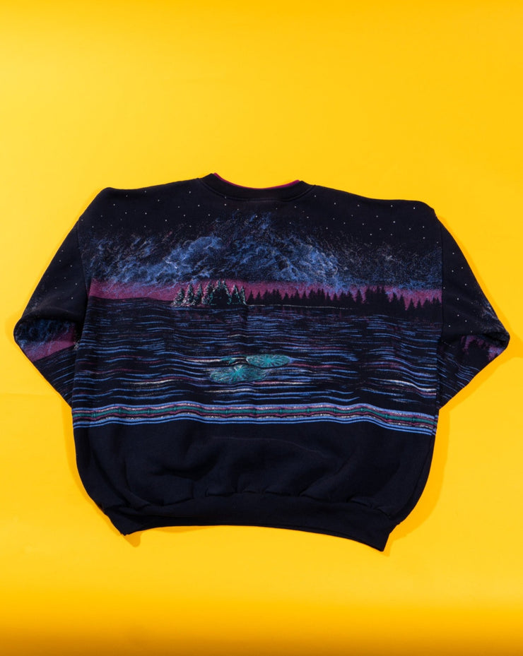 Vintage 90s Art Unlimited Ducks All Over Print Scene Crewneck Sweater