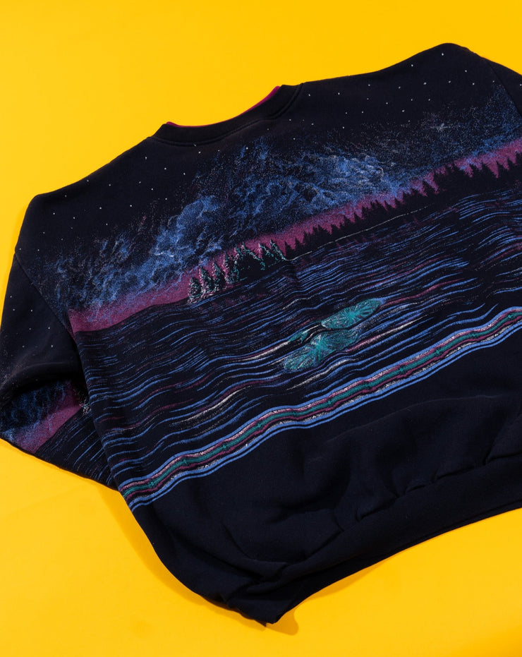 Vintage 90s Art Unlimited Ducks All Over Print Scene Crewneck Sweater